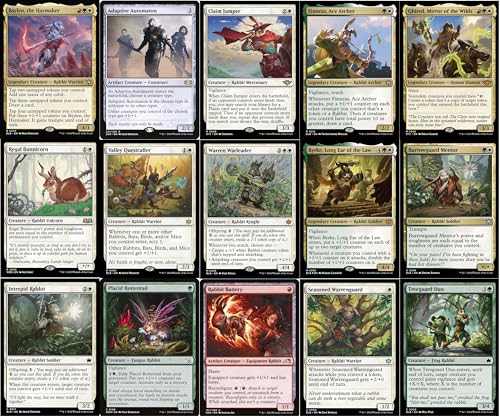 MTG Decks & More Elite Commander Rabbit Deck Baylen The Haymaker Naya Green Red White EDH cEDH 100 Card Custom MTG Deck Very Strong - Image 5