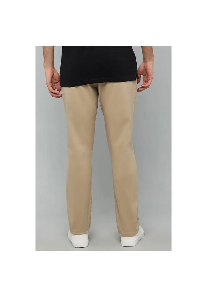 R&b  Solid Slim Fit Pants with Button Closure for Men | Best Price UAE