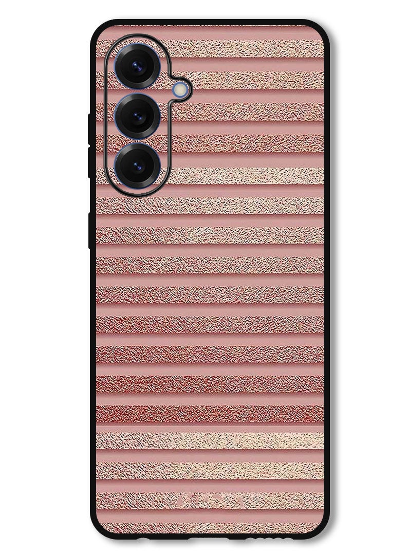 Theodor Protective Case Anti Scratch Shock Proof Bumper Cover For Samsung Galaxy S25 Plus Pink Glitter Strips - Image 1