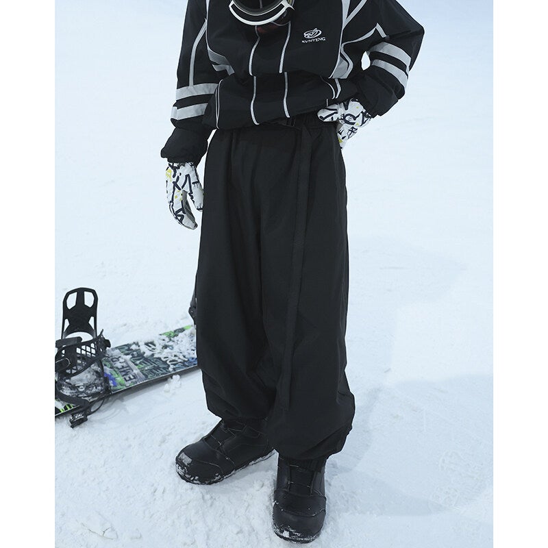 Fleece-Lined Liner Waterproof Ski Pants Men'S Winter Thickened Outdoor Sports Assault Pants Fashion Brand American Casual Toe Pants - Image 2