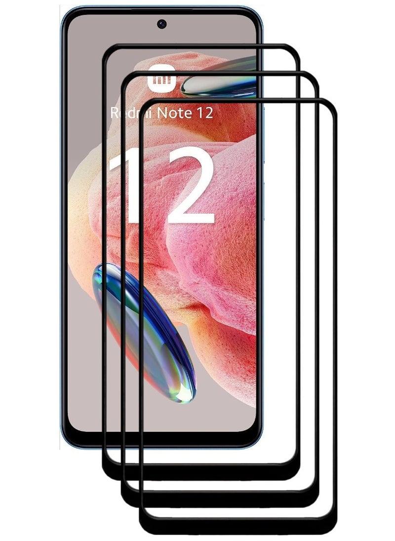 ACLIX 3 Pieces Antistatic ESD Dustproof Premium Quality High Definition Tempered Glass Screen Protector Designed For Xiaomi Redmi Note 12 4G - Image 1
