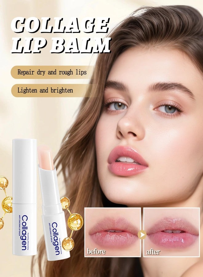 LYSdefeu Collagen Lip Balm Set, 5Pcs Moisturizing Hydrating Lip Balm, Dry Lips Care Lip Moisturizer, Nourishing Vegan Lip Primer for Lipstick, Lightweight & Non-Sticky,Thanksgiving Lip Care Gift Kit for Women - Image 2
