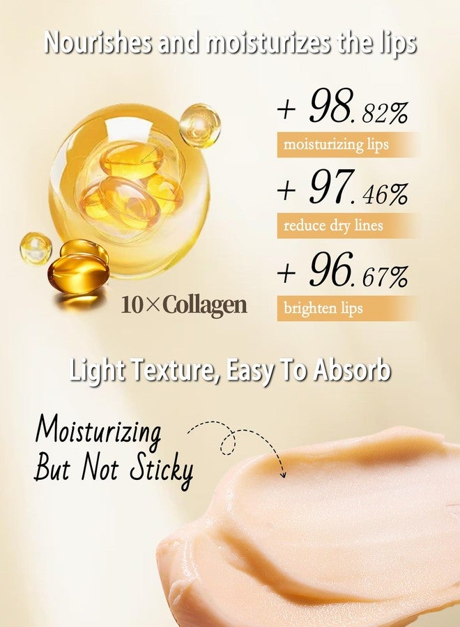 LYSdefeu Collagen Lip Balm Set, 5Pcs Moisturizing Hydrating Lip Balm, Dry Lips Care Lip Moisturizer, Nourishing Vegan Lip Primer for Lipstick, Lightweight & Non-Sticky,Thanksgiving Lip Care Gift Kit for Women - Image 4