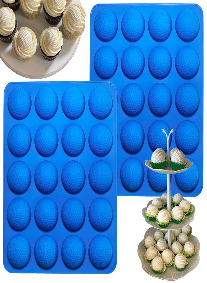 Ahorasky Silicone Golf Ball Cake Pop Mold - 40-Cavity Golf Ball Chocolate Molds for Cake Decorations, Hot Chocolate Bomb, Jelly, Pudding, Gelatin Molds - Image 1