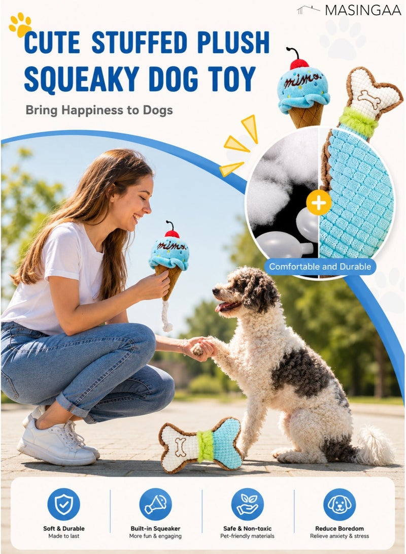 MASINGAA Dog Chew Toys, 6pcs Dog Puppies Teething Chewing Toy Set with Ball and Colorful Ropes, Interactive Pet Toys for Small and Medium Dogs (Blue) - Image 5