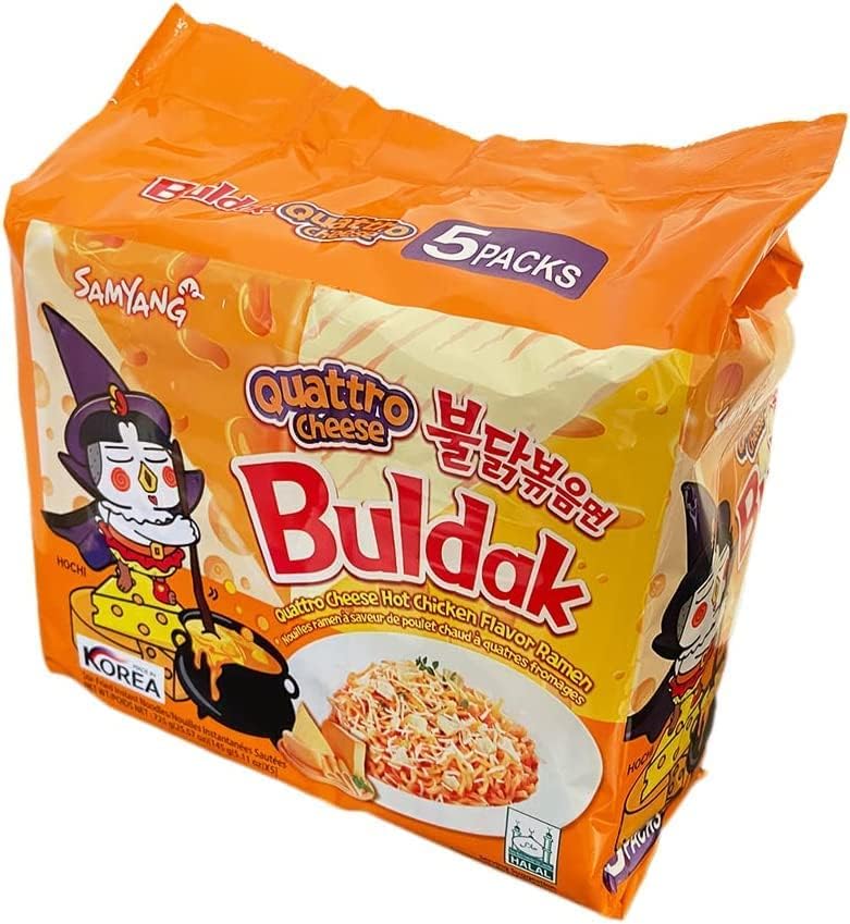 Samyang Buldak Quattro Cheese Ramen - 5 Packs - Image 4