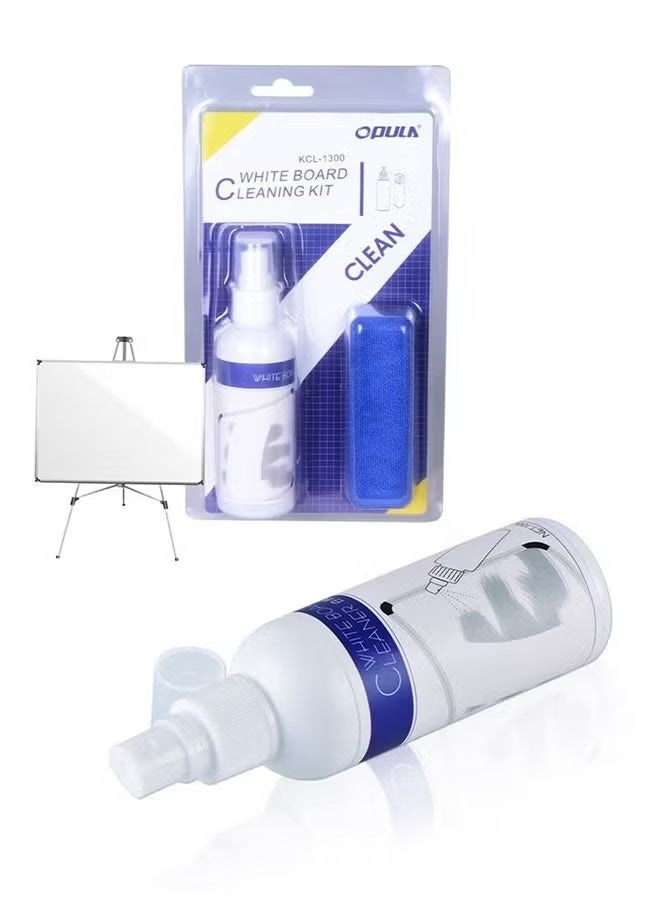Opula 100ml Whiteboard Cleaner White Board Cleaning Spray Low Odor Dry Erase Board Cleaner with Cloth, Removes Stubborn Marks - Image 3