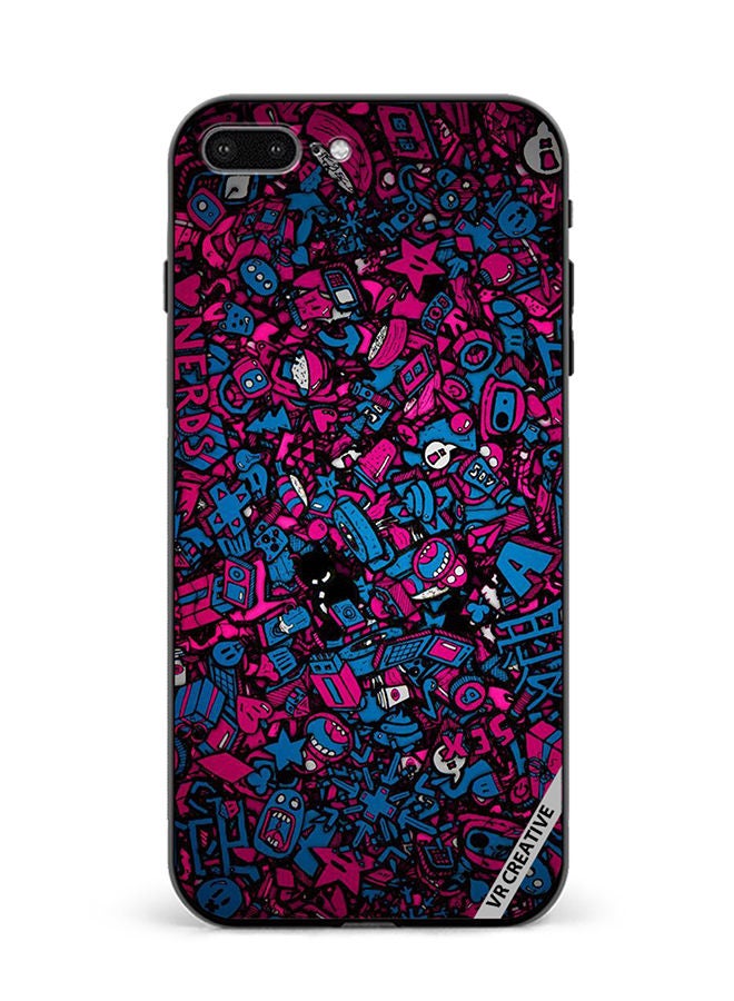 VR CREATIVE Protective Case Cover For Apple iPhone 7 Plus/8 Plus Mini Cartoons Design Multicolour - Image 1