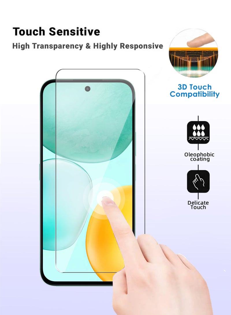 Honor X6c Tempered Glass Screen Protector - High Transparency, Delicate Touch, Anti-Explosion, Smooth Arc Edges, Easy Installation, Screen Protector for Honor X6c - Image 4