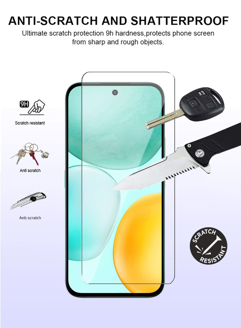 Honor X6c Tempered Glass Screen Protector - High Transparency, Delicate Touch, Anti-Explosion, Smooth Arc Edges, Easy Installation, Screen Protector for Honor X6c - Image 2