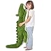 FFxiong 60 inch Green Giant Alligator Plush Stuffed Animal Toy 5 Feet Huge Big Soft Body Long Pillow Cute Large Crocodile Plushies Gift for Kids Girl Boy Birthday Valentines Christmas - Image 4