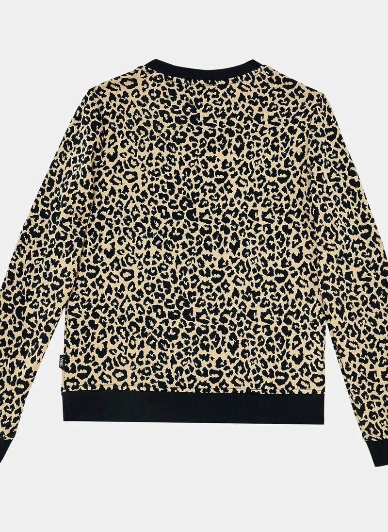 VANS Kids' Leopard Crew Sweatshirt