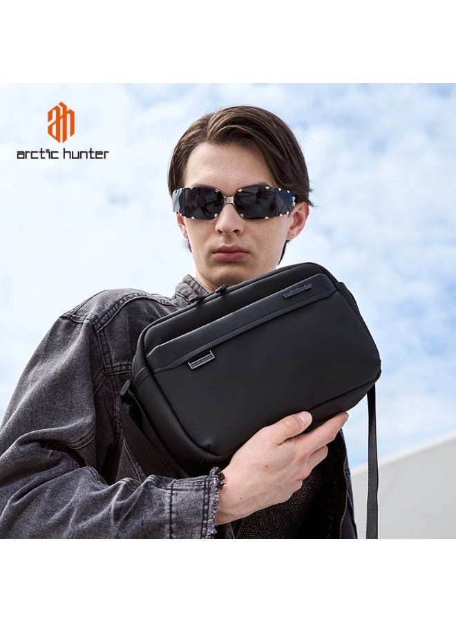 Arctic Hunter Men's Crossbody Bag Model KB00944 - Casual Anti-Theft Messenger Bag with Padded Compartment for 9-inch Tablets and iPads, Adjustable Shoulder Strap Handbag, and Smart Organizer for Daily and Travel Essentials - Image 3