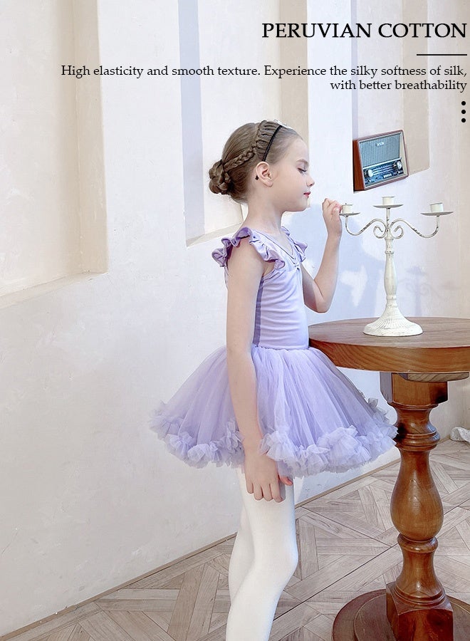 DUNISO Toddler Girls Ballet Dresses Leotards with Skirt Dance Dress Ballerina Tutu Outfit Dress - Image 4