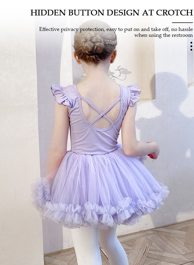 DUNISO Toddler Girls Ballet Dresses Leotards with Skirt Dance Dress Ballerina Tutu Outfit Dress - Image 3