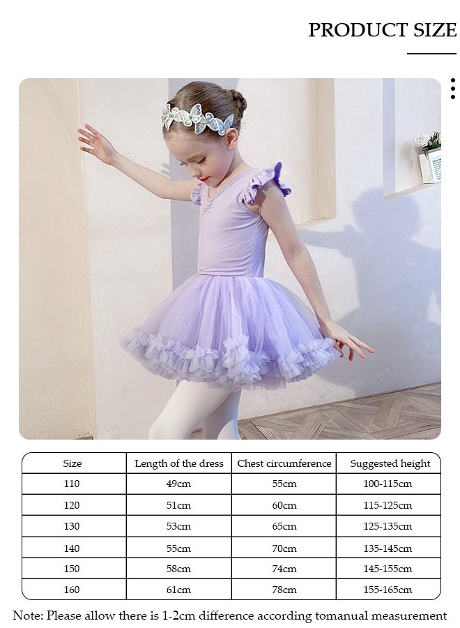 DUNISO Toddler Girls Ballet Dresses Leotards with Skirt Dance Dress Ballerina Tutu Outfit Dress - Image 2