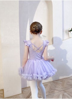 DUNISO Toddler Girls Ballet Dresses Leotards with Skirt Dance Dress Ballerina Tutu Outfit Dress 120cm  - Image 3