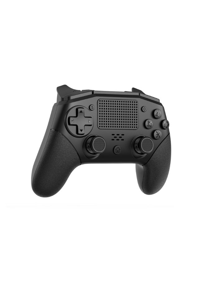 Classic Wireless Controller LinYuvo KP02 Bluetooth Gaming Gamepad Compatible with PS4, PS4 Slim, PS4 Pro, Android, iOS13 above Six-Axis Gyroscope Programming Function Capacitive Touch Pad 3.5mm Audio Jack Adjustable Dual Motor Vibration Wake-Up Function Metal Joystick