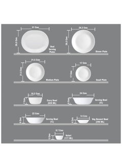Corelle Corelle Blue Floral Mini Dining Set (K) - 8 Pcs | for Family of 4 | Break & Chip Resistant | Lightweight & Durable | Microwave & Dishwasher Safe  - Image 4