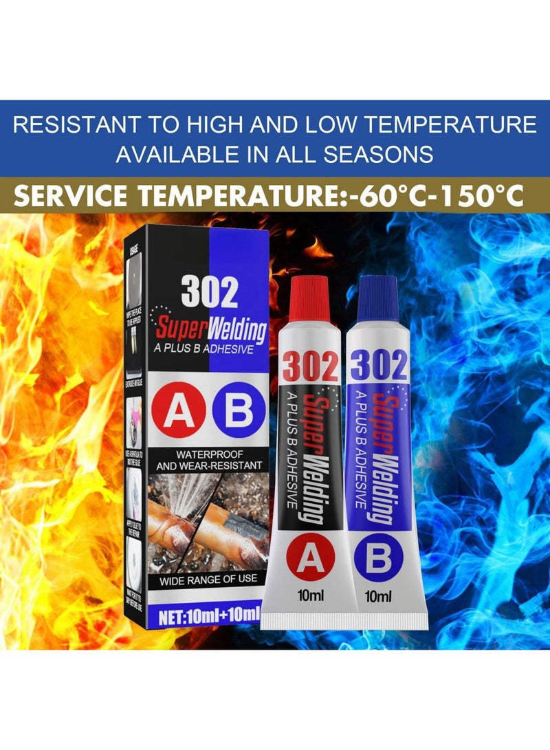 SYOSI Liquid Metal Weld Repair Paste – Strong AB Liquid Metal Repair Glue, All-Purpose Epoxy Metal Glue, Industrial Heat Resistance, Cold Chemical Weld for Repairing Metal, Automotive, and More (20ML) - Image 5