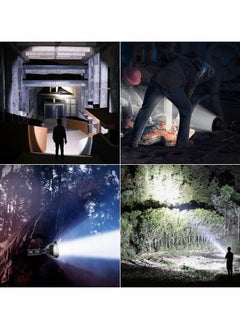 General Rechargeable Spotlight Flashlight High Lumen, Super Bright LED Searchlight Waterproof 4 Modes Handheld Spotlight with Tripod for Emergency, Fishing, Hiking, Camping  - Image 3