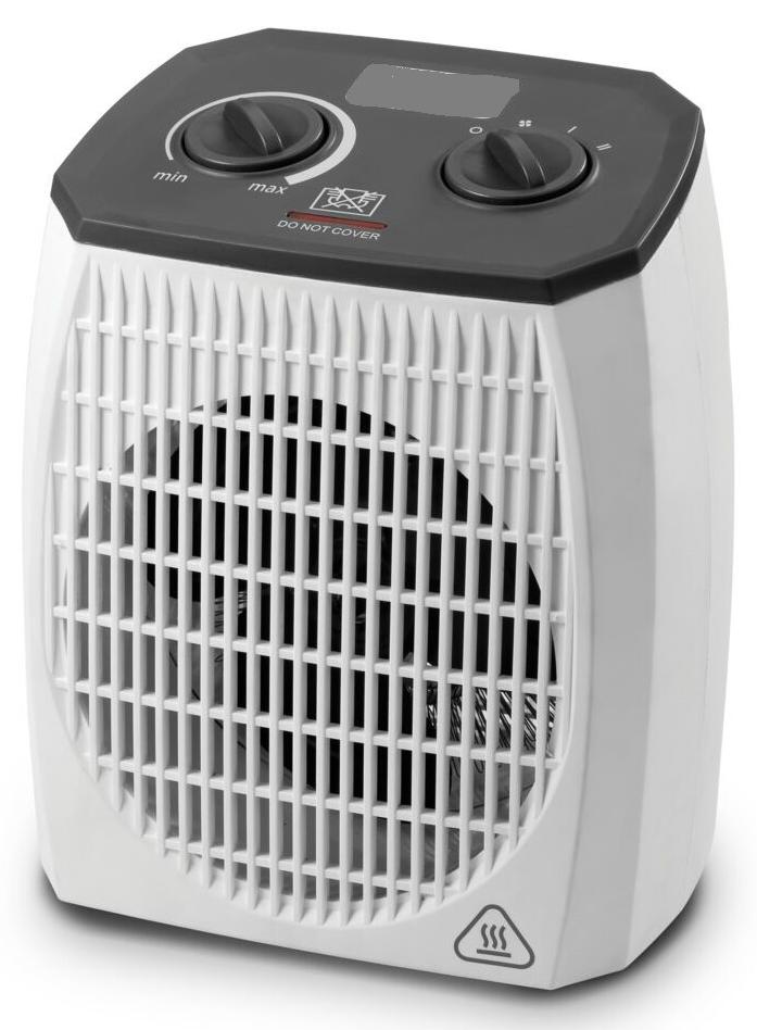 Vertical Fan Heater White and Black - Image 1