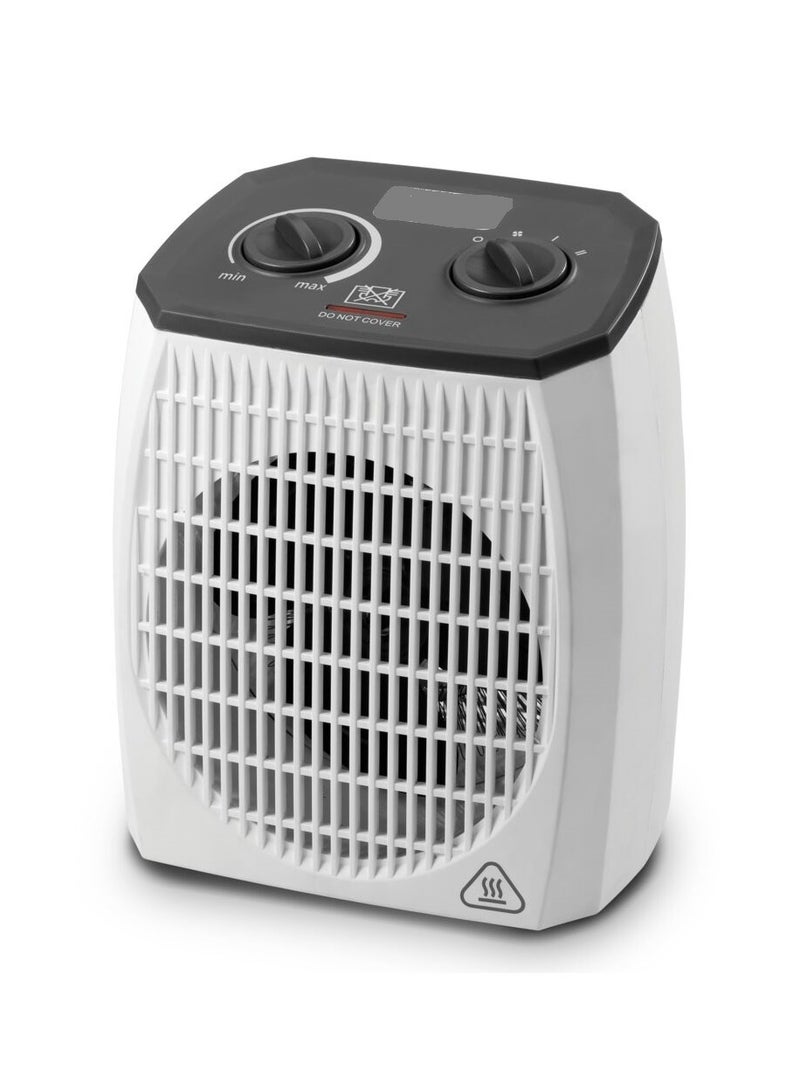 Vertical Fan Heater White and Black - Image 1