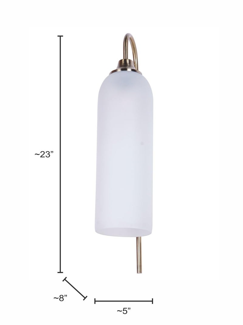 HL HOMELIGHTING HL Home Lighting Glass Wall Mount Light Gold Metal Sconce Modern Wall Lamp Headboard Lighting Fixture Lights for Living Room Bedroom Bedside - Image 2