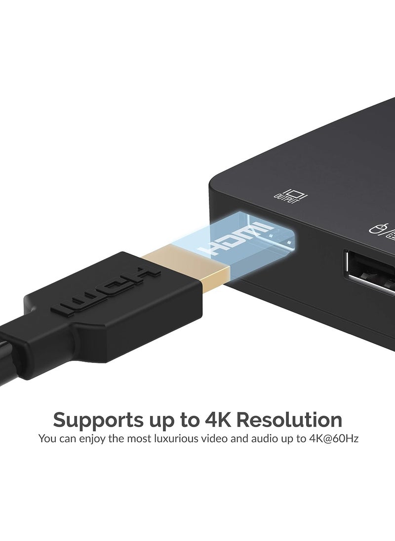 SABRENT 2Port USB TypeC KVM Switch with 60 Watt Power Delivery Option  3Pack 22AWG Premium 3ft USBC to USB A 30