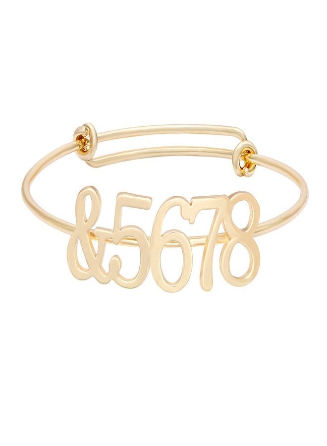 MANZHEN Expandable &5678 Dance Teacher Gift Wire Bangle Bracelet Ballet Jewelry (gold)