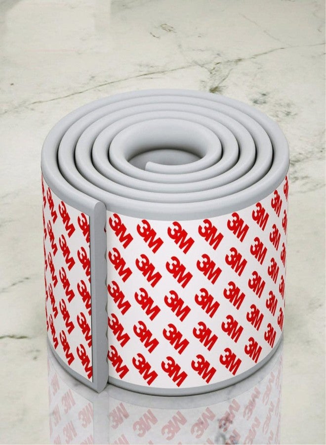 Leeonz Soft Extra-Wide Edge Protectors for Baby with 3M Strong Adhesive Double Sided Pre-Taped, Baby Proofing Safety Guards Proof Foam Padding for Table, Furniture, Sharp Edge, Desk (Grey, 6.5 Foot) - Image 5