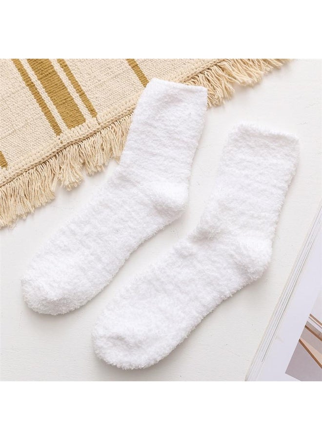 1 Pairs Soft Cozy Cashmere Socks Men Women Winter Warm Sleep Bed Floor Fluffy Socks