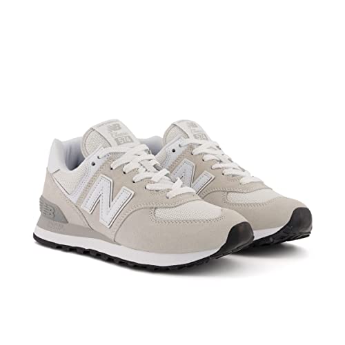 New Balance Women's 574 Core Sneaker, Nimbus Cloud/White, 9 Wide - Image 5