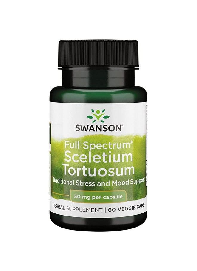 SWANSON - Full Spectrum Sceletium Tortuosum 50 Milligrams 60 Veg Capsules - Image 1
