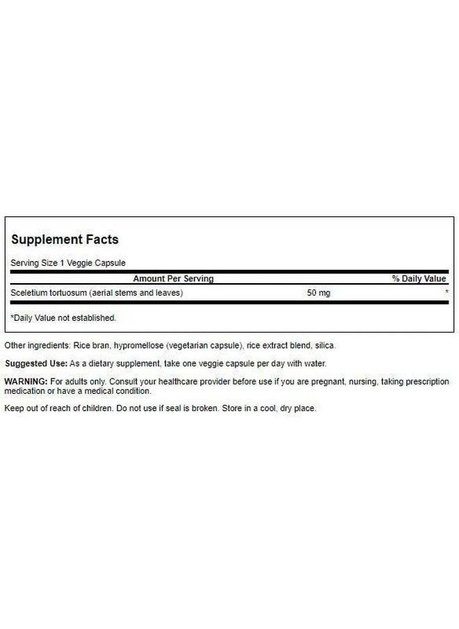 SWANSON - Full Spectrum Sceletium Tortuosum 50 Milligrams 60 Veg Capsules - Image 1