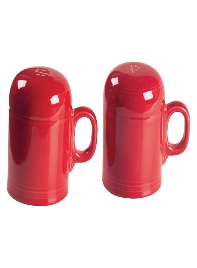 فييستا طقم ملح وفلفل فييستا® - سيراميك متين، خالٍ من الرصاص، آمن للاستخدام في غسالة الصحون والميكروويف والفرن - صنع في الولايات المتحدة الأمريكية - قرمزي - Image 2