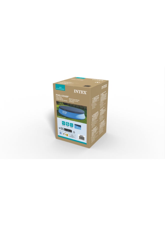 INTEX Pool Cover for 12ft (366 cm) Easy Set Inflatable Swimming Pools - Durable Vinyl Debris Cover 3.66meter - Image 2