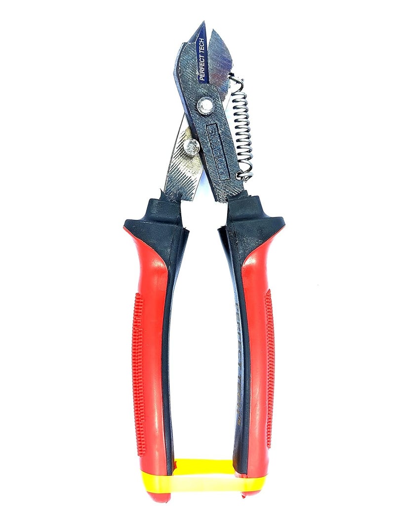 PERFECT TECH Cutter Plier 8 Inch | Jewellery Making Tool Cutter Plier | Wire Cutter Plier Set | Professional & Home Use Multipurpose | Wire & Plastic Cutting Repair Model Making & Hobby | Tin Cutter Snip Heavy Duty With Double Colours Rubber Sleeves (KATIYA) - Image 3