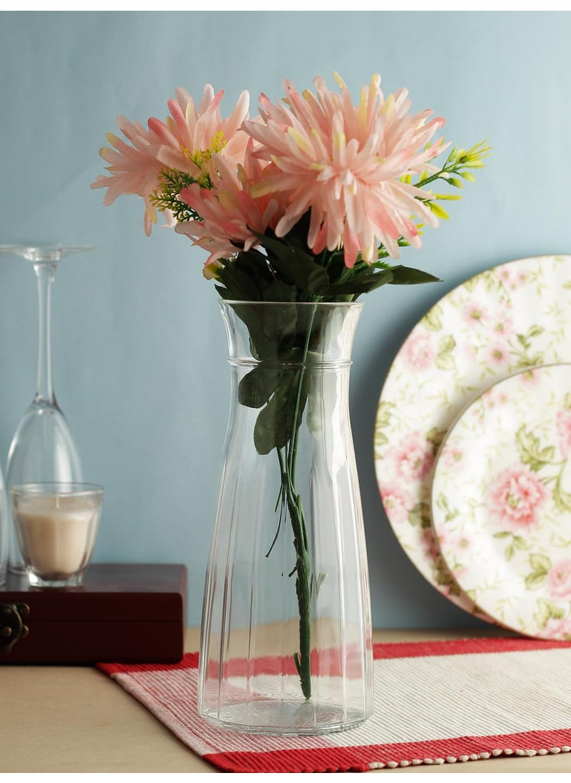 Incrizma Incrizma Glass Flower Vase (24 cm, Clear)  - Image 1