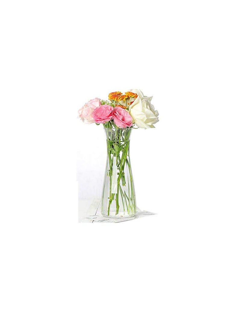 Incrizma Incrizma Glass Flower Vase (24 cm, Clear)  - Image 4