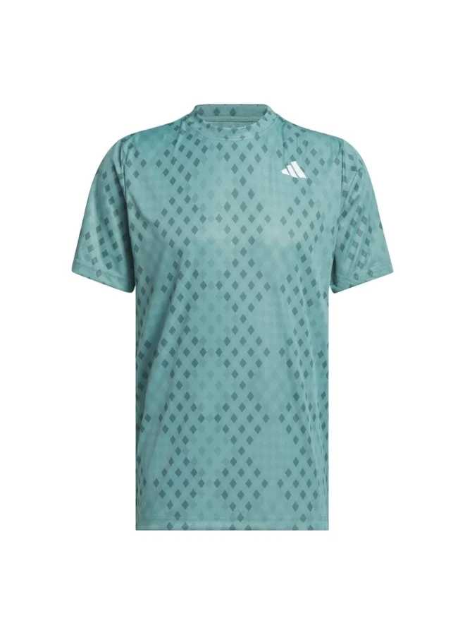 adidas Adidas Club Graph Tee Turquoise T-Shirt (Short Sleeve) T-Shirts For Men