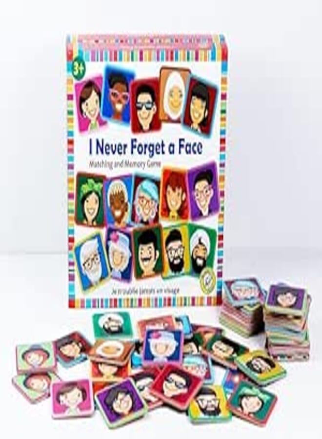 I Never Forget a Face Memory Game for Kids, Toddlers, Preschoolers, and Adults