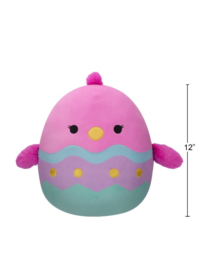 Squishmallows 12 inch Empressa the Pink Chick , Officially Licensed Kellytoy Plush Toy, Colorful Soft Toy, Gift for Kids, Girls & Boys Washable Squishy Stuff Toy Multicolor All Age  - Image 5