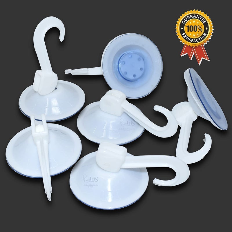 Shree Mahalaxmi 45mm Dia Pack of 12 Pcs Glass Hooks Vacuum Wall Sucker Hooks for Glass Mirror Window Tile Wall Bathroom Kitchen Pack of 12 Pcs Small - Image 4