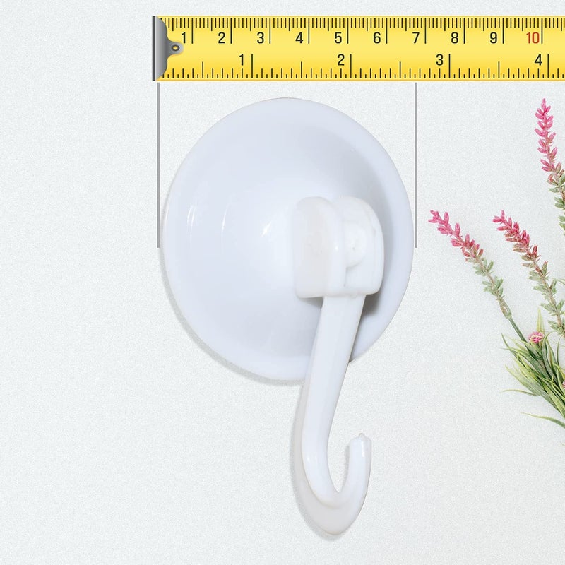 Shree Mahalaxmi 45mm Dia Pack of 12 Pcs Glass Hooks Vacuum Wall Sucker Hooks for Glass Mirror Window Tile Wall Bathroom Kitchen Pack of 12 Pcs Small - Image 5