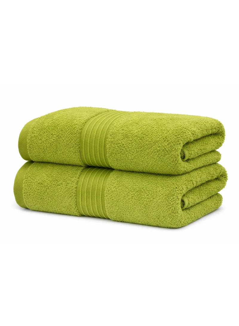 Bliss Casa Bliss Casa 2-Piece 100% Combed Cotton Bath Sheets (90x180 cm) - 550 GSM Large Bath Towels Quick Dry Highly Absorbent - Thick Soft Hotel Quality Bathroom Towels for Bath and Spa