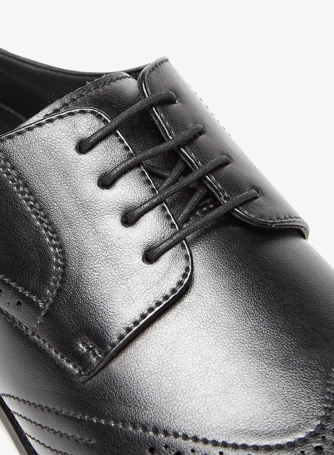 LBL by Shoexpress Perforated Lace-Up Derby Shoes  - Image 5