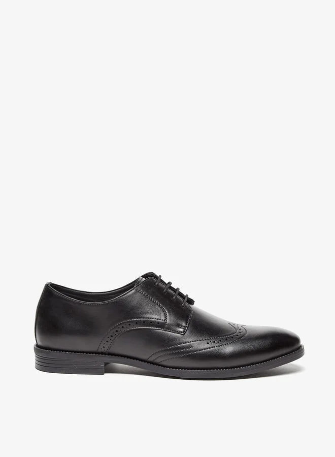 LBL by Shoexpress Perforated Lace-Up Derby Shoes