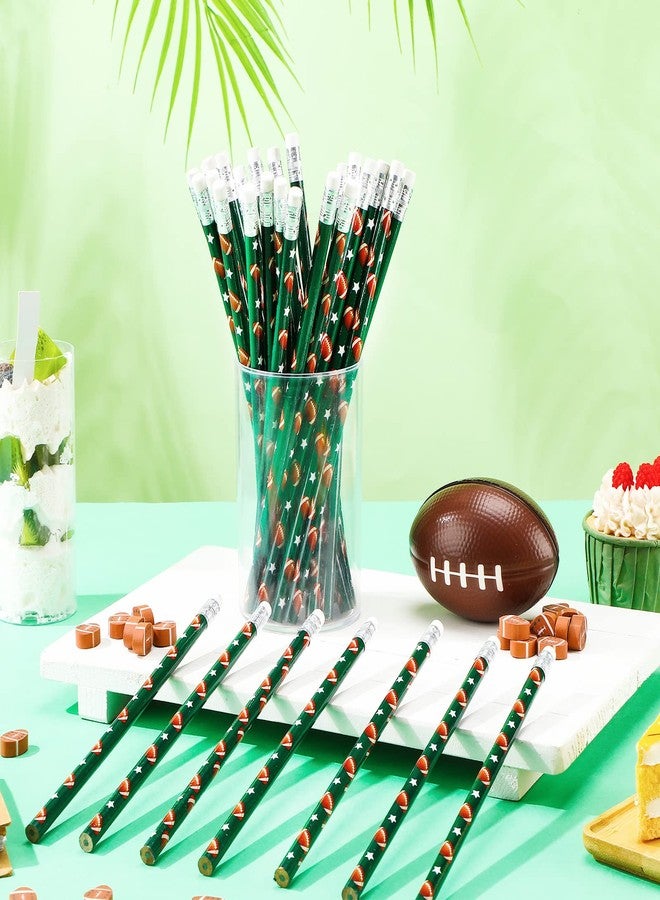 Tinlade 72 Pcs Football Pencils and Erasers for Kids Fun Wooden Pencils for Kids Boys Sports Themed Stuff Birthday Party Favors Gifts Goodie Bags Students Stationery Party School Office Supplies - Image 4