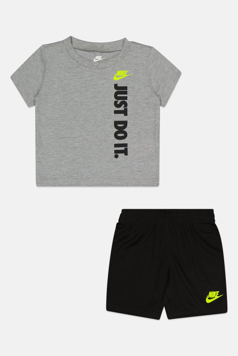 Nike Toddlers Boy 2 Pieces Graphic Print T-Shirt And Shorts Set, Multicolor - Image 3